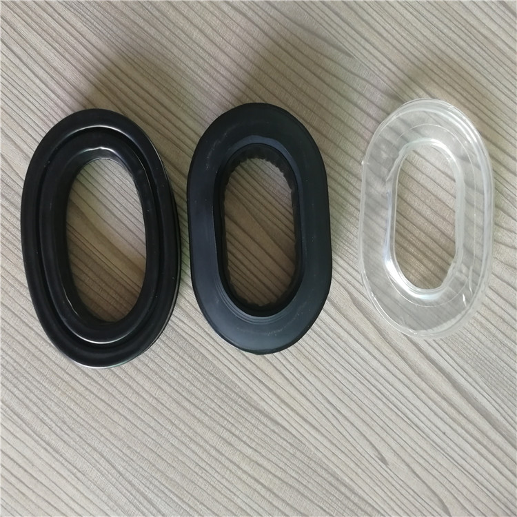 訂做頭戴式耳機皮耳套 廠家直銷硅膠皮耳套 吸塑