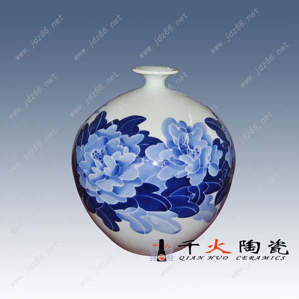 陶瓷工藝青花花瓶 手繪陶瓷花瓶定制