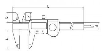 銷售廣陸IP65防水數(shù)顯卡尺IP65防水電子卡尺質保一年