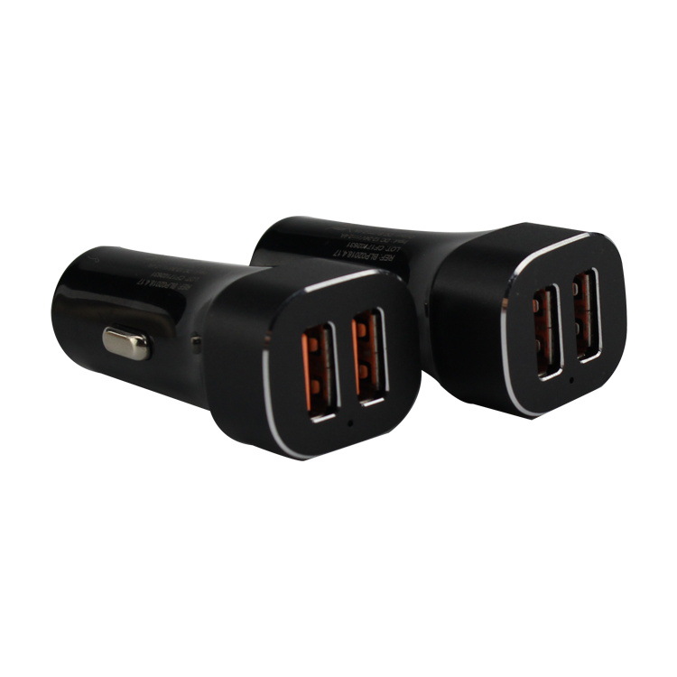 鋁合金車充 雙usb 2.4a快充車充 2.4a車載充電器 快充汽車充電器
