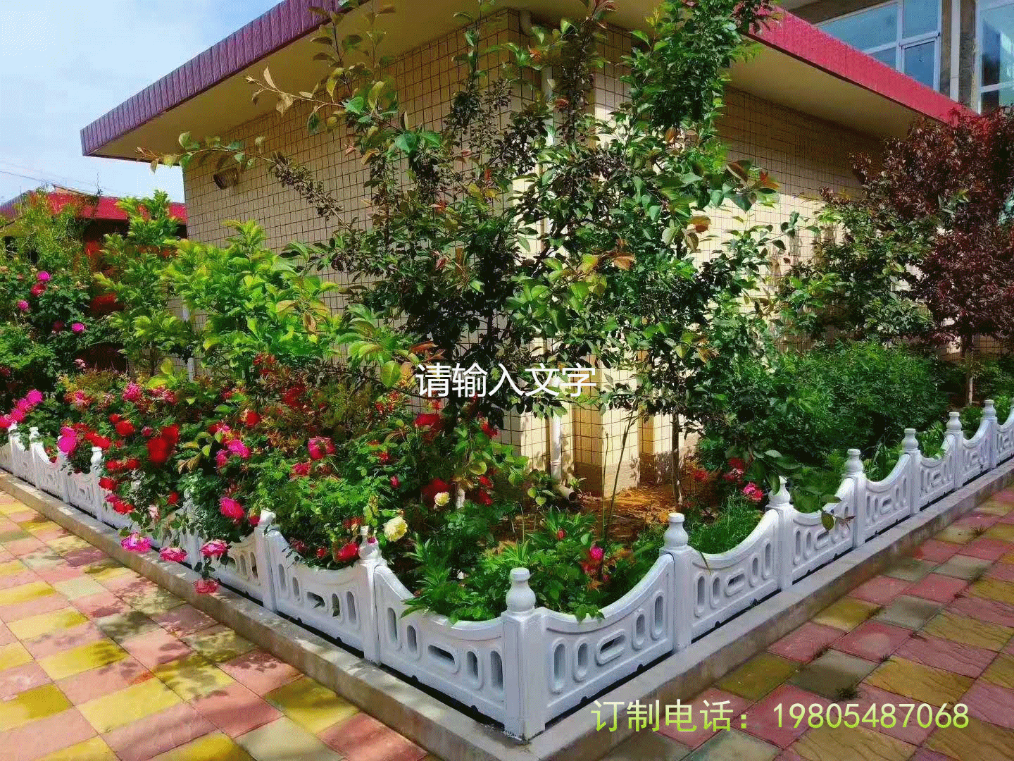 廠家直銷水泥仿木護(hù)欄 草坪護(hù)欄景觀護(hù)欄