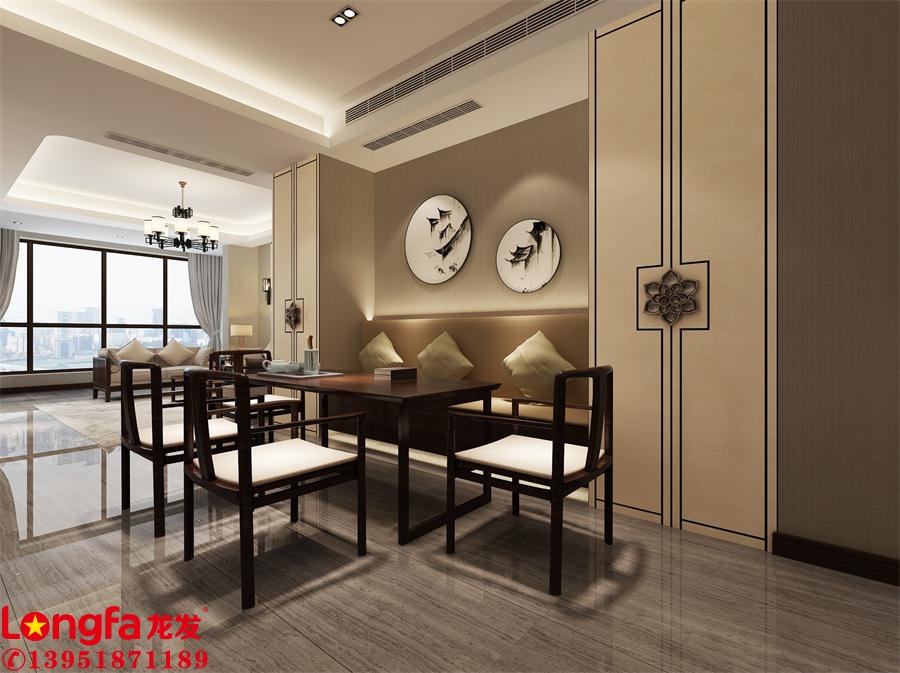 滟紫臺新中式風格設計-龍發(fā)裝飾-滟紫臺裝修設計方案 滟紫臺中式風格裝修