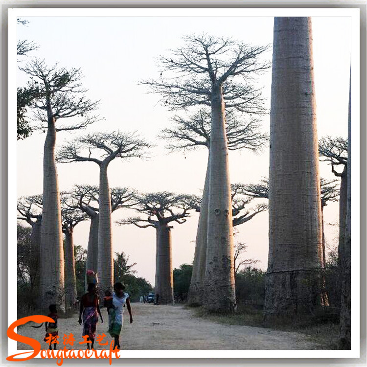 廠家批發(fā)仿真樹 酒店景區(qū)裝飾面包樹 植物仿真面包樹