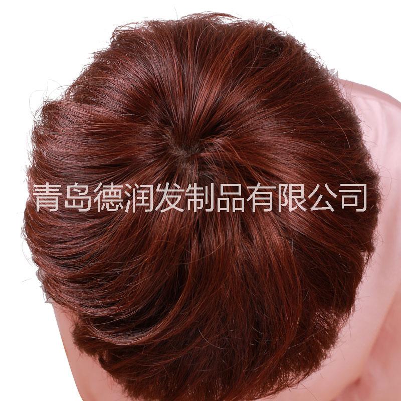 德潤 短直發(fā) 發(fā)套 中老年假發(fā) 真人發(fā)假發(fā) 逼真