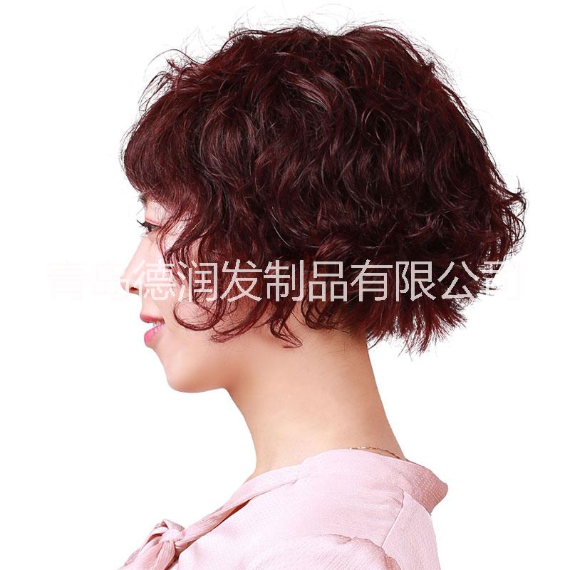 德潤假發(fā) 女 短卷發(fā) 中老年發(fā)套 中老年假發(fā) 遞針 逼真 真人發(fā) 德潤假發(fā) 女 短卷發(fā) 中老年假發(fā)
