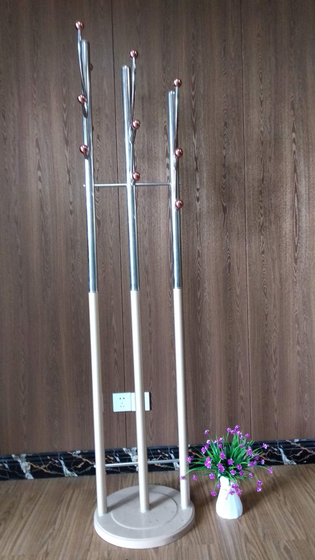 現(xiàn)代簡(jiǎn)約落地衣帽架不銹鋼衣帽架掛衣架省空間創(chuàng)意