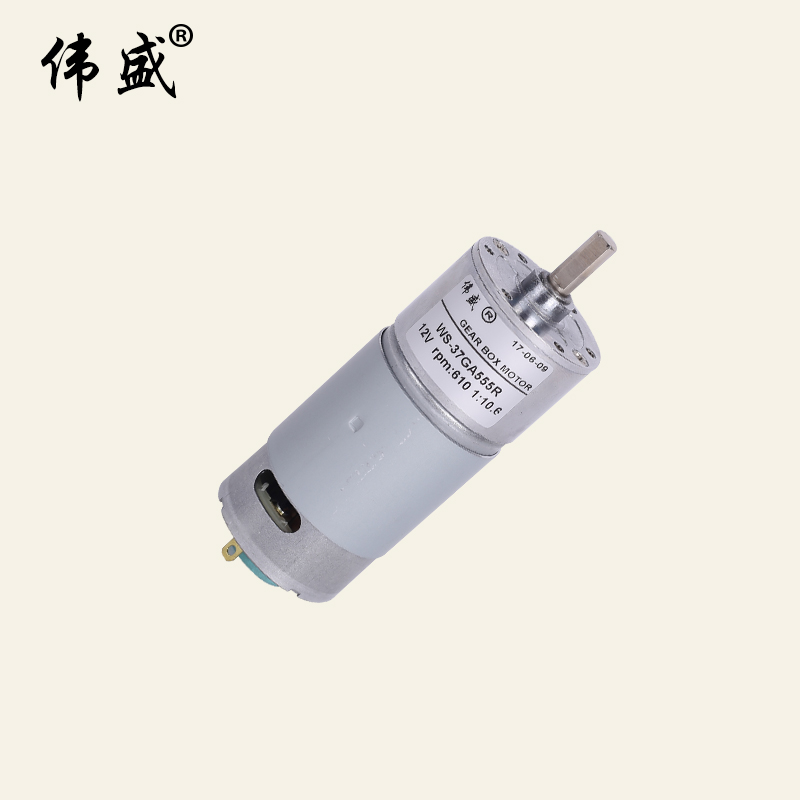 37GA555R直流齒輪減速電機37mm直徑直流齒輪減速電機12V正反轉(zhuǎn)調(diào)速馬達24V微型慢速減速電機