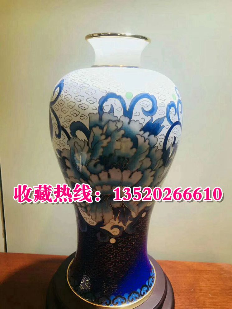 景泰藍(lán)鑲玉福韻滿堂戴嘉林大師作品