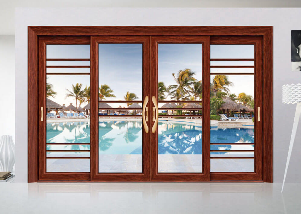 鋁合金門窗陽臺推拉門的縫隙清理