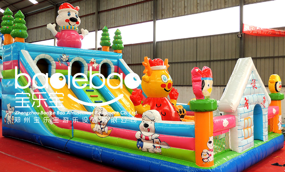 鄭州寶樂寶  圣誕熊大滑梯