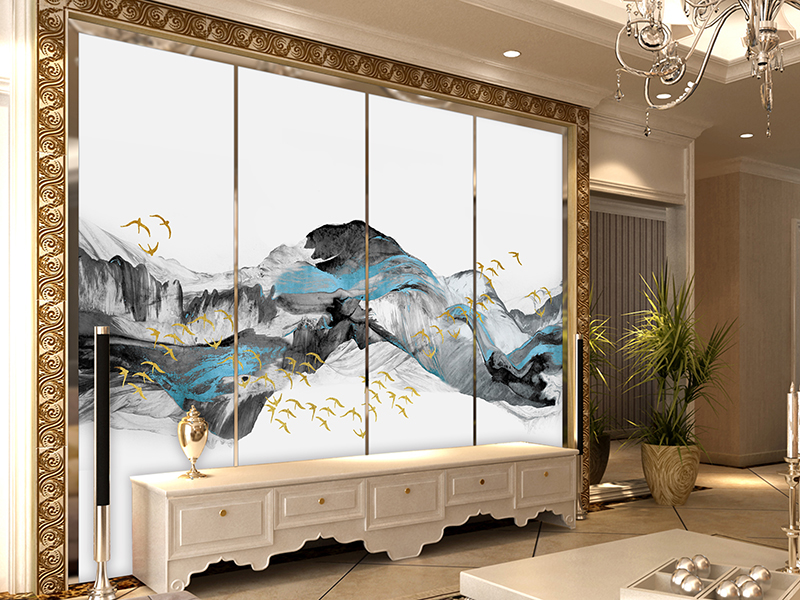 上海廠家定制藝術(shù)硬包 電視背景墻