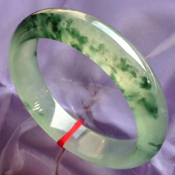 玉名坊飄花翡翠手鐲正圈59-15-8翡翠手鐲