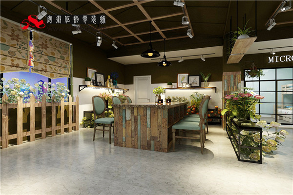 合肥花店裝修設計優(yōu)雅時尚盡享藝術*