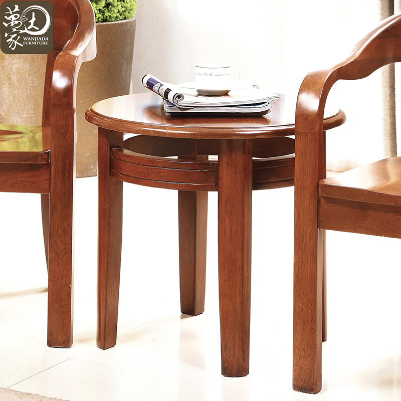 胡桃木全實(shí)木三件套茶幾休閑椅組合