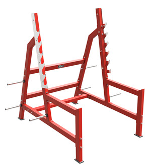 健身房健身器材介紹，大型健身房商用力量器械深蹲架