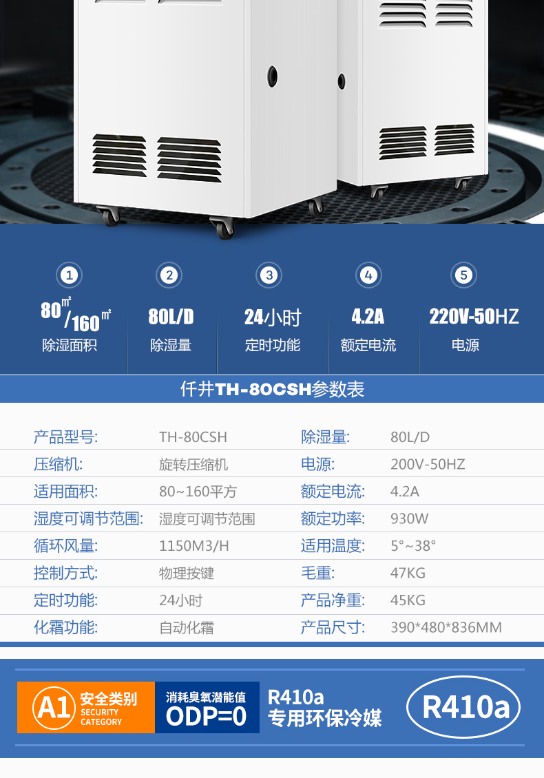 河南仟井工業(yè)除濕機* 食品廠用除濕機