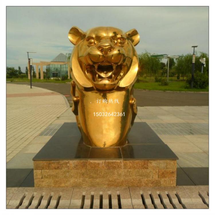 十二生肖雕塑廠家 鈦金工藝雕塑 不銹鋼十二生肖雕塑價格