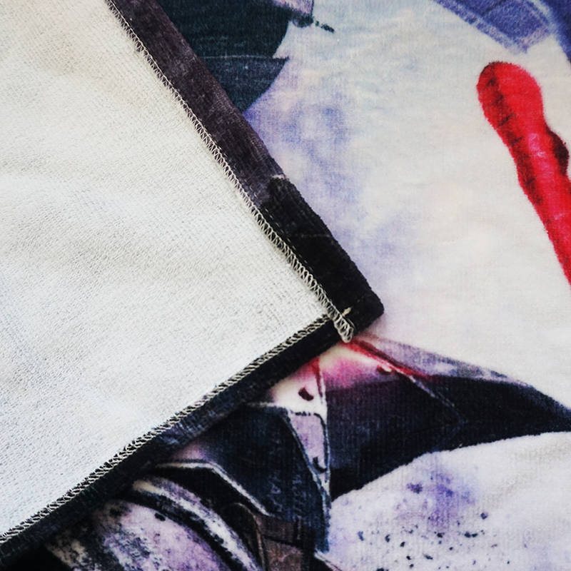 優(yōu)質(zhì)數(shù)碼印印花毛巾定做出口噴墨印