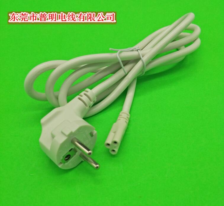 廠家直銷電源線歐規(guī)插頭線1.5米