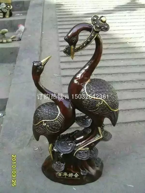 銅鶴雕塑生產廠家，實力商家