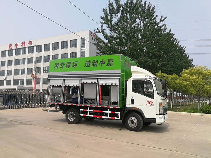 污水處理車化糞池清理車-安全可靠放心，嘉中制造客戶滿意
