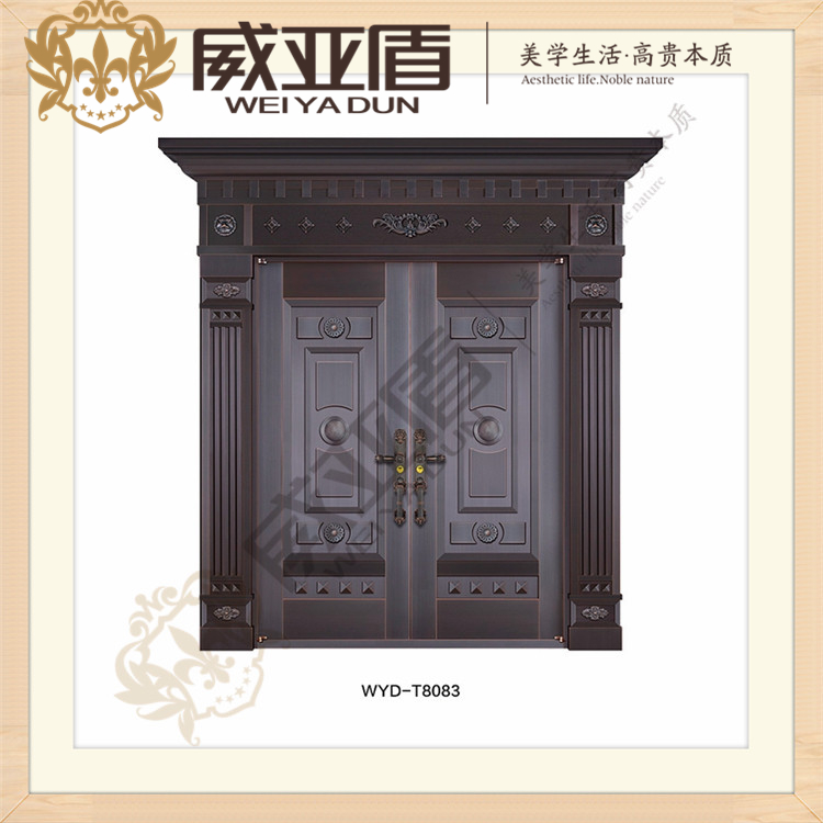 威亞盾新款豪華別墅對開別墅銅藝們 廠家直銷 可定制款T8080 T8081 T8082 T8083