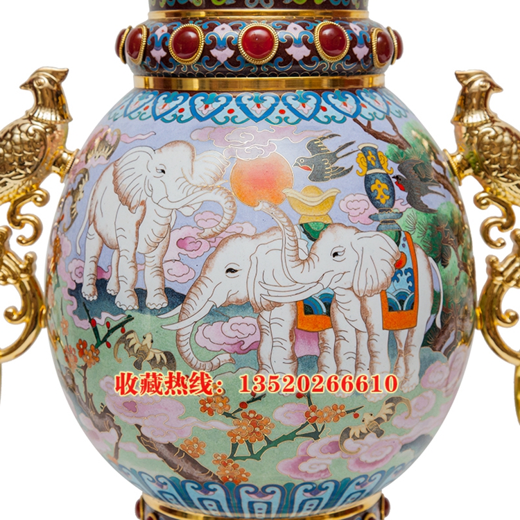 景泰藍(lán)三羊開泰吉慶尊珍藏品 戴嘉 景泰藍(lán)三羊開泰吉慶尊珍藏品戴嘉林
