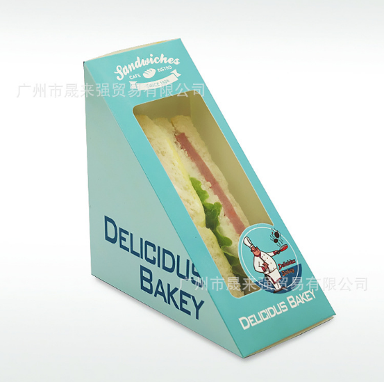廠家直銷三文治盒 紙質(zhì)開窗三明治盒 折疊三文治盒子 三文治盒廠家 廣州三文治盒廠家 三文治盒定制 三文治盒定制廠家