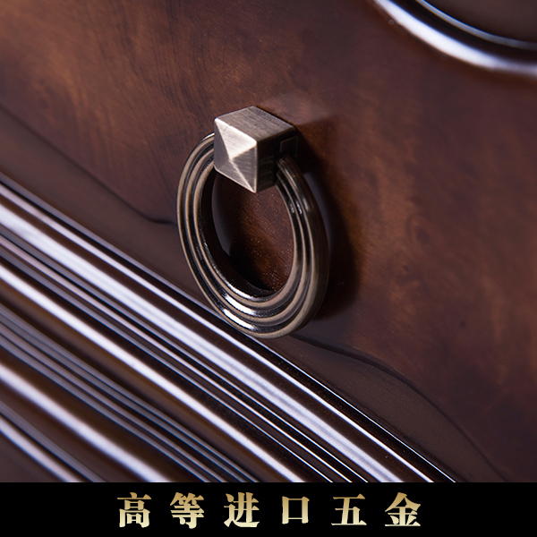 齊居置家MCTG003B歐式實木雕花復古床頭柜