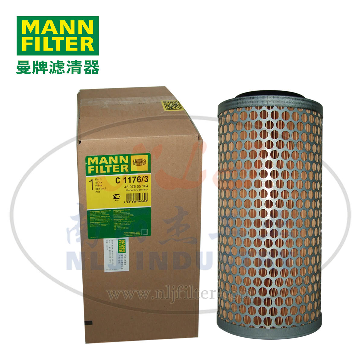 MANN-FILTER(曼牌濾清器)空濾C1176/3