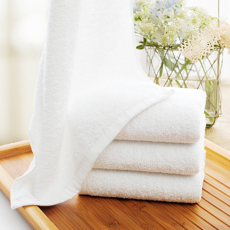 酒店賓館洗浴一次性毛巾白毛巾吸水性好純棉毛巾