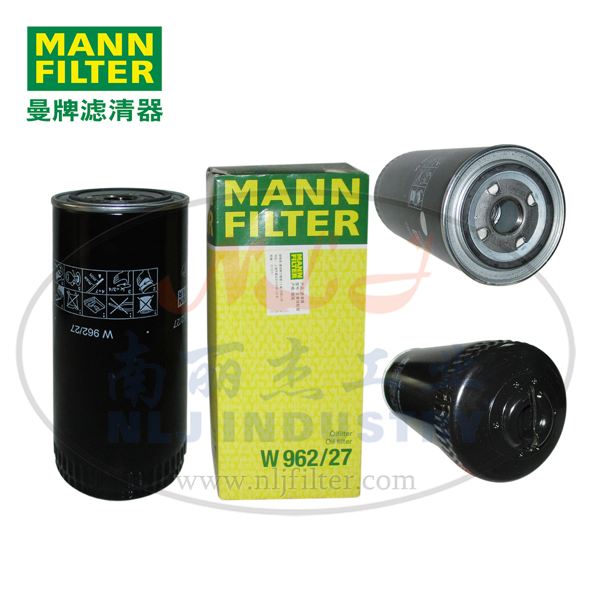 MANN-FILTER(曼牌濾清器)油濾W962/27