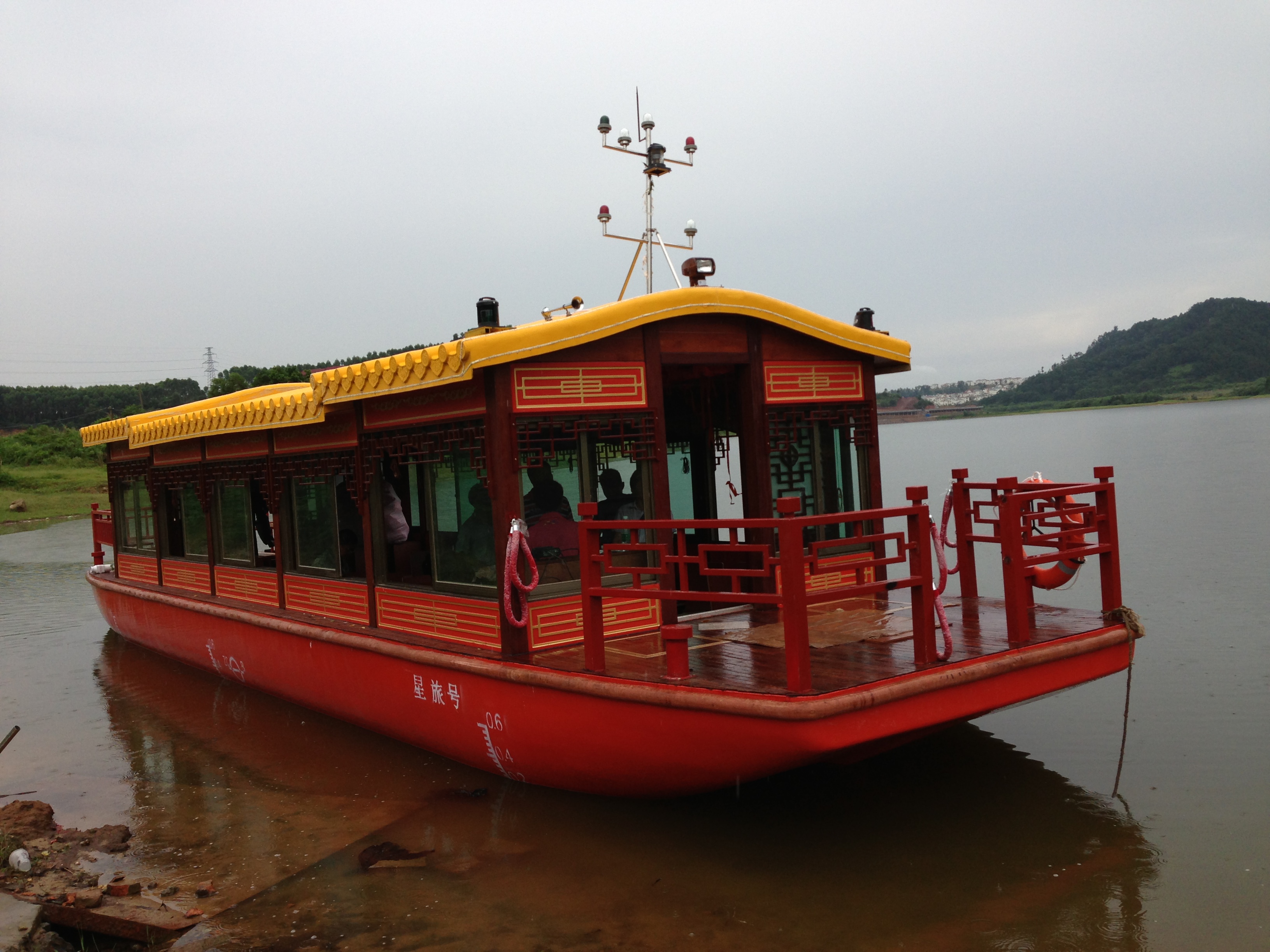 豪華畫舫｜仿古船｜游覽船｜觀光船｜電動(dòng)畫舫 ｜ 1390仿古船