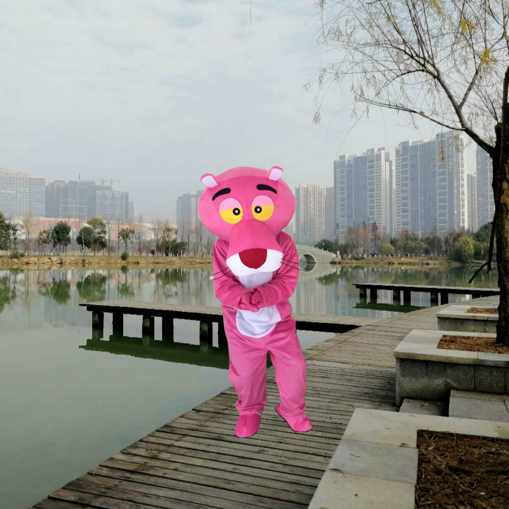 科尼卡通人偶粉紅豹人偶服裝道具