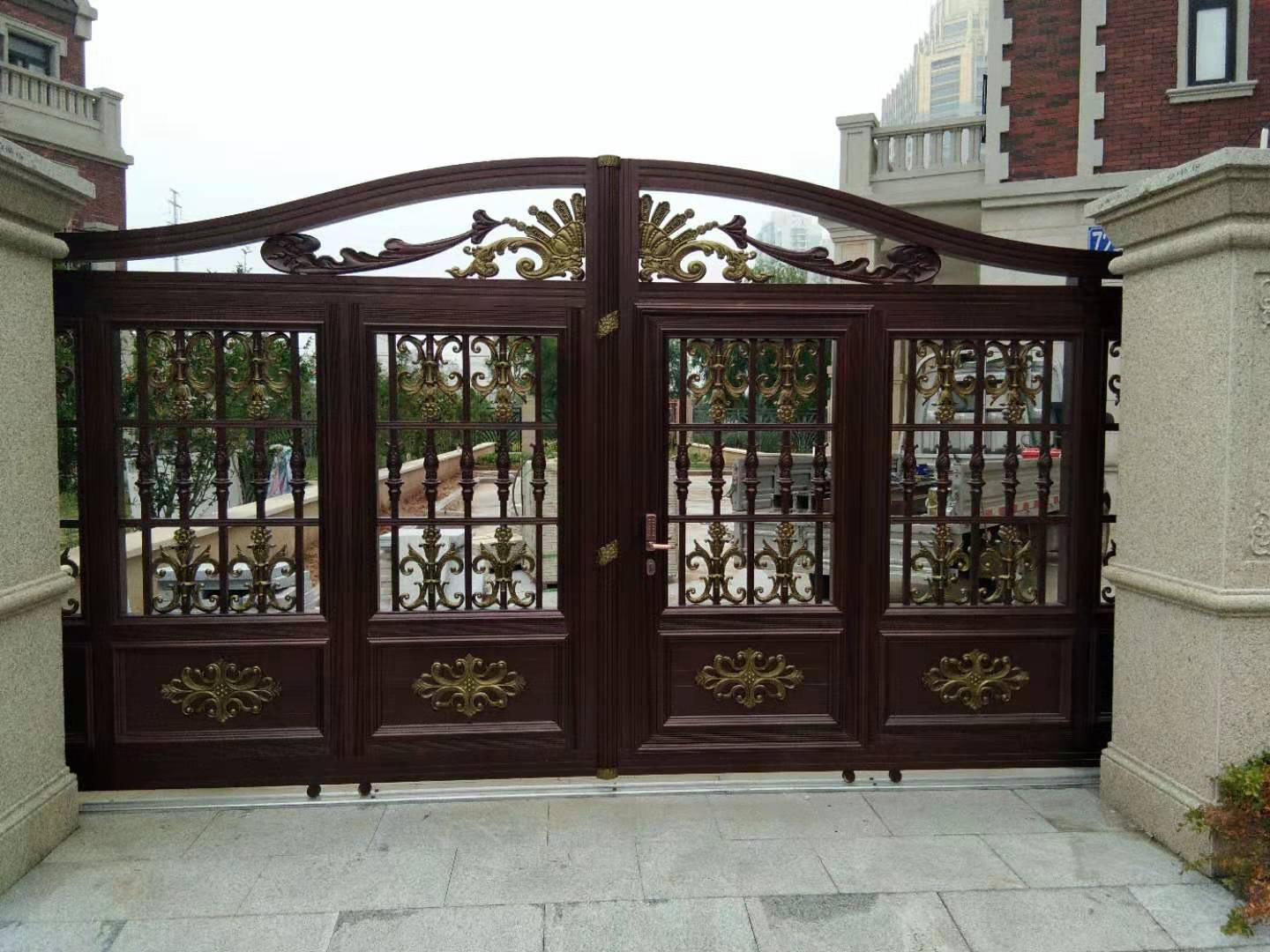 定制別墅鋁藝庭院門/別墅庭院門/鋁藝大門/歐式別墅庭院門/別墅鋁藝庭院門