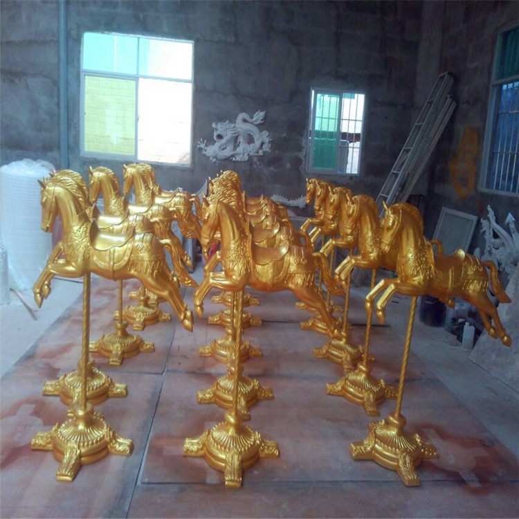 戶外廣場公園玻璃鋼創(chuàng)意馬雕塑 佛山玻璃鋼批發(fā)廠家