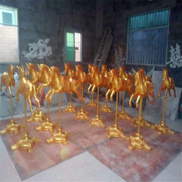 戶外廣場公園玻璃鋼創(chuàng)意馬雕塑 佛山玻璃鋼批發(fā)廠家