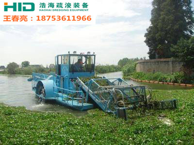 蘆葦切割收集船  割草船  水草收集船