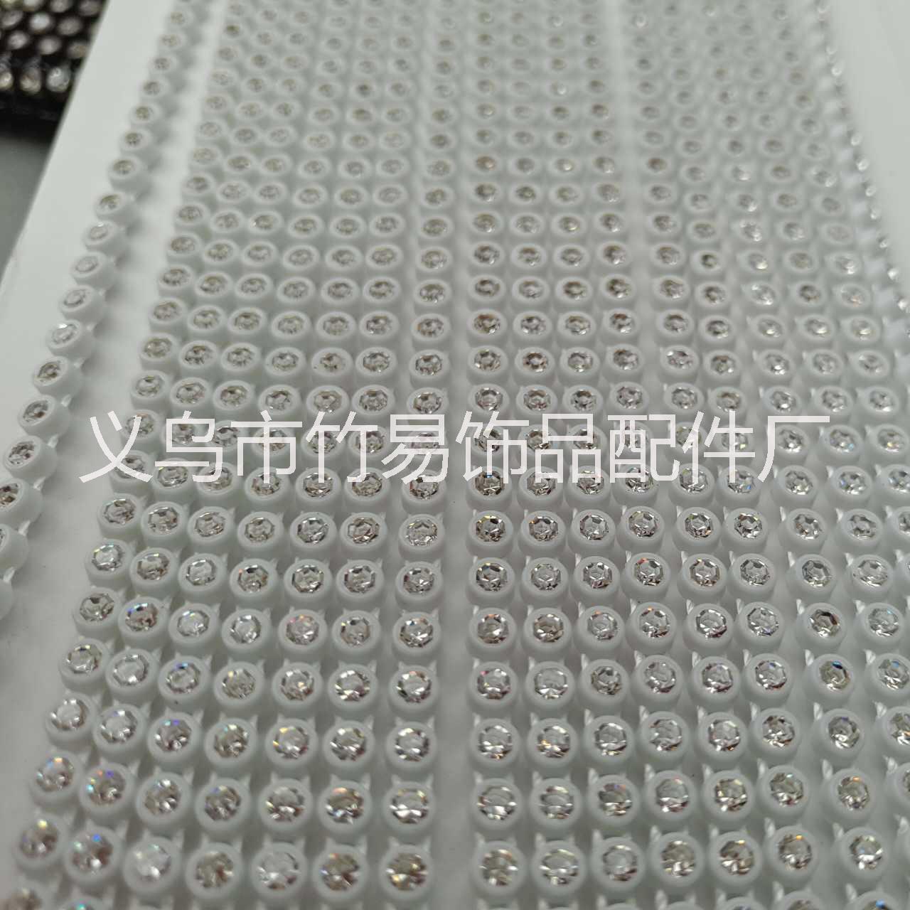 廠家直銷8#線鉆注塑白底A鉆3.3mm塑料單排線鉆飾品配件特價批發(fā) 8號線鉆