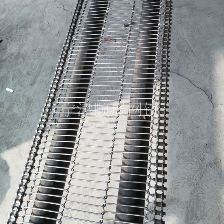 麗水廠家供應(yīng)鍍鋅鐵絲網(wǎng)帶 不銹鋼耐高溫乙型輸送網(wǎng)帶