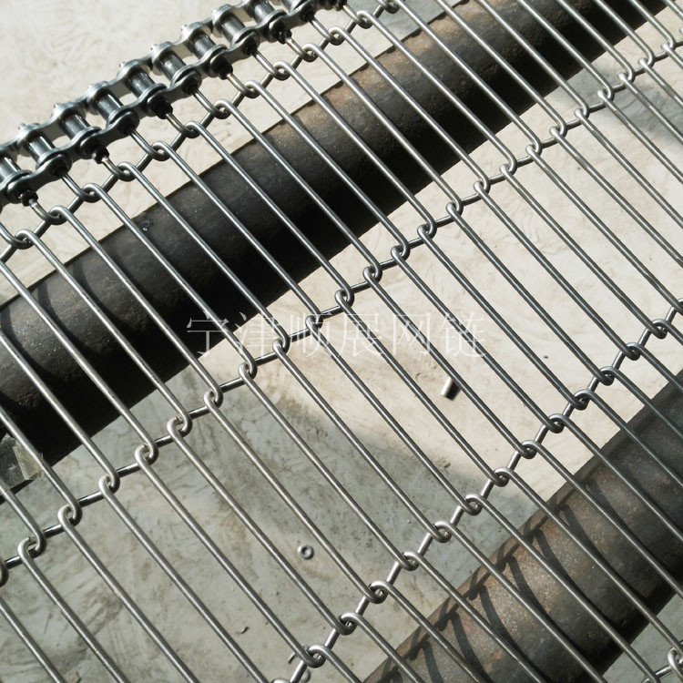 麗水廠家供應(yīng)鍍鋅鐵絲網(wǎng)帶 不銹鋼耐高溫乙型輸送網(wǎng)帶