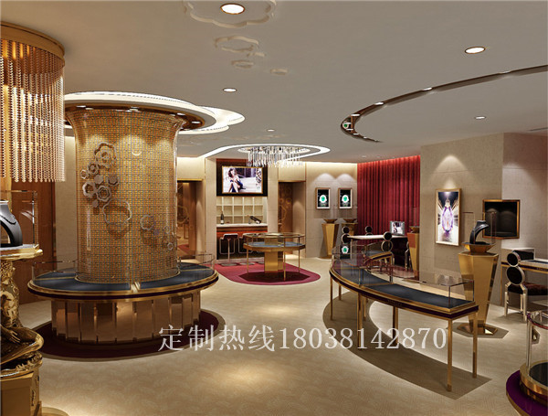 不銹鋼珠寶展示柜櫻姿珠寶展柜設(shè)計(jì)效果圖