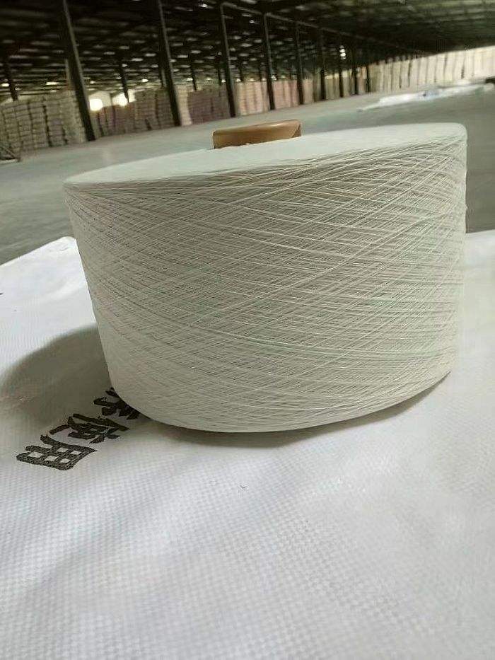 滌綸紗 滌綸紗16支氣流紡仿大化純滌紗
