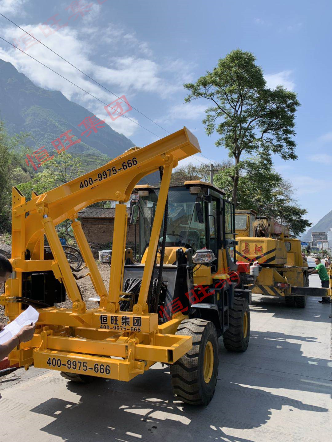 公路護欄打樁機 裝載式護欄打樁機 馬路護欄打樁機廠家