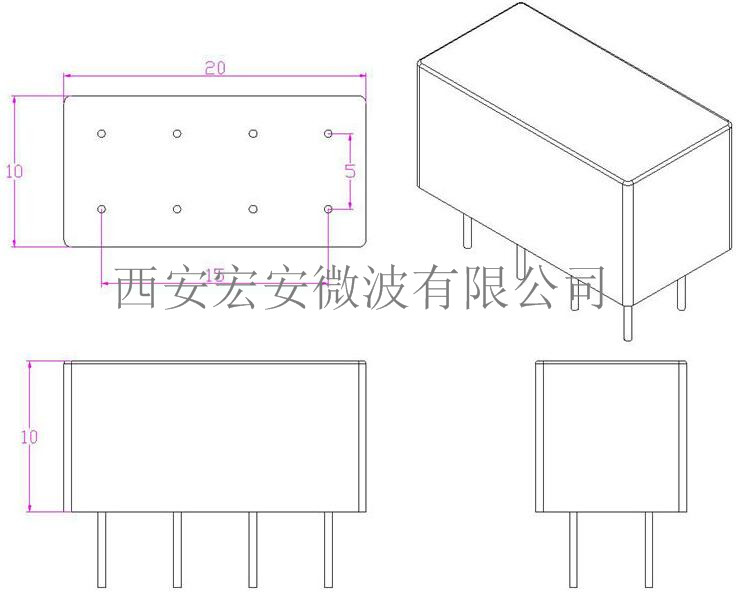 西安宏安儀器濾波用BPF27-32MLC濾波器