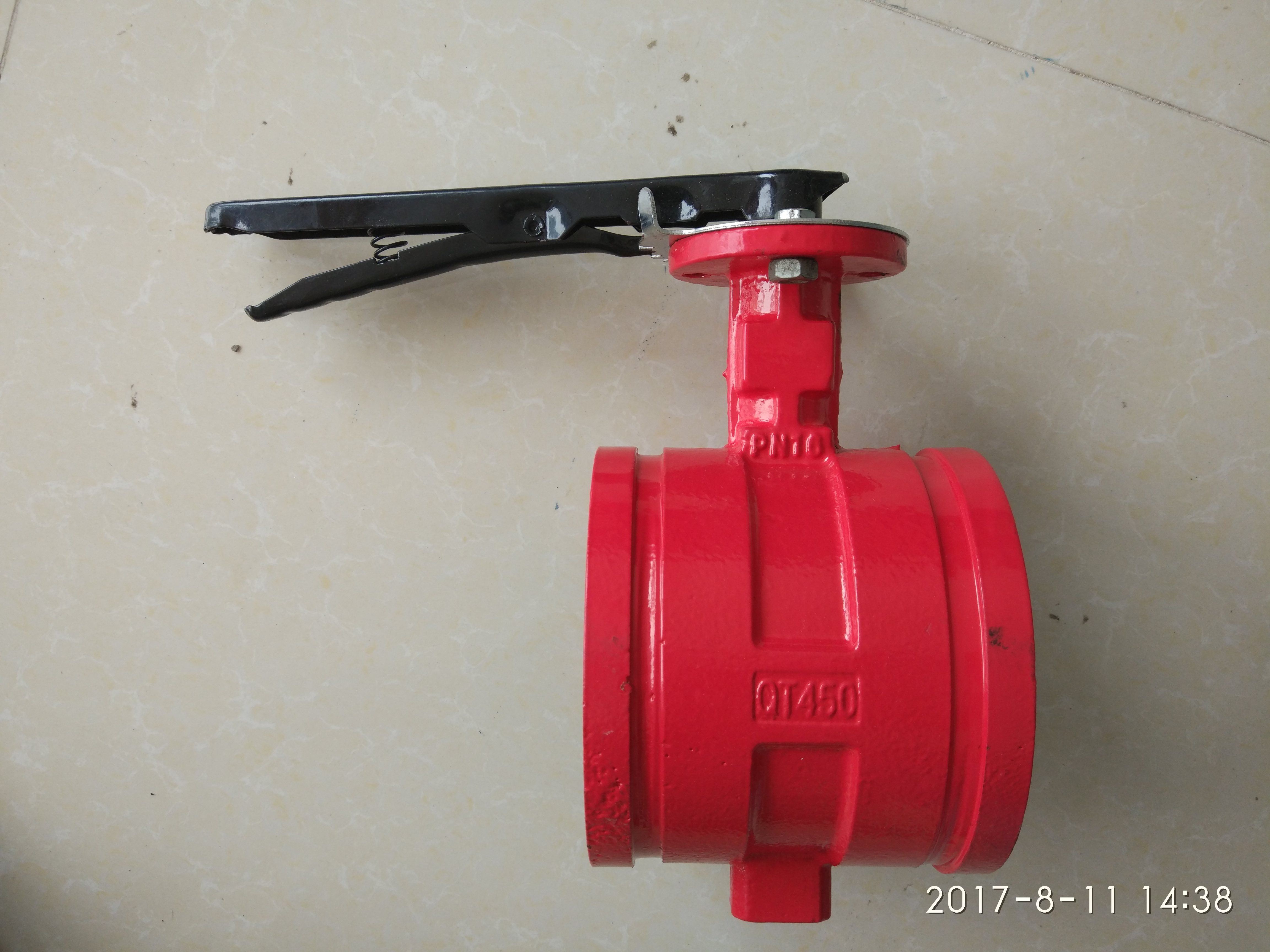 廠家直銷專業(yè)銷售D81X-16手柄溝槽蝶閥