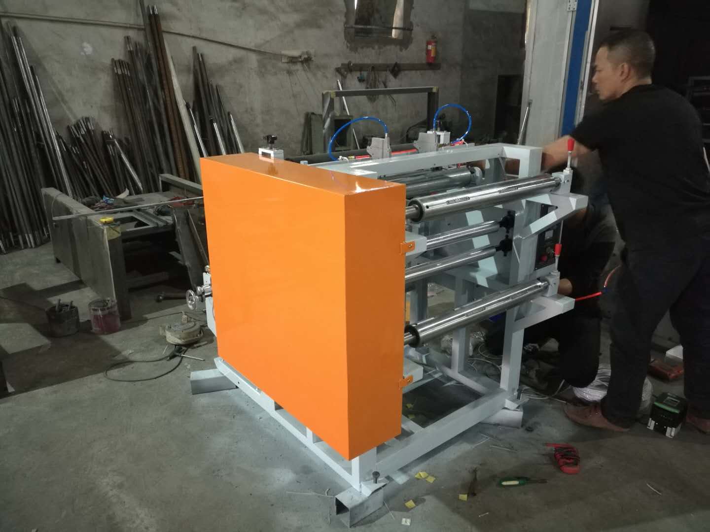 相片紙分切機  紙分切機 分條機 微電腦分切機 糾偏分切機