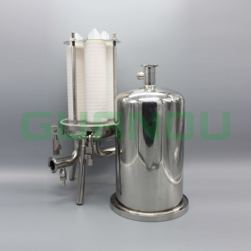 不銹鋼過濾器 過濾器 *過濾器 精密過濾器 衛(wèi)生級(jí)過濾器 3芯微孔折疊濾芯精密過濾器