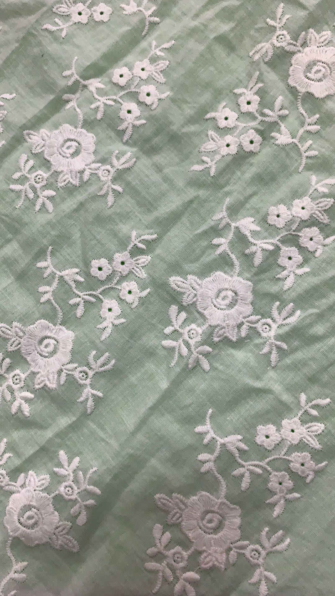 棉布刺繡雕孔花邊面料  刺繡繡花時尚服飾花邊