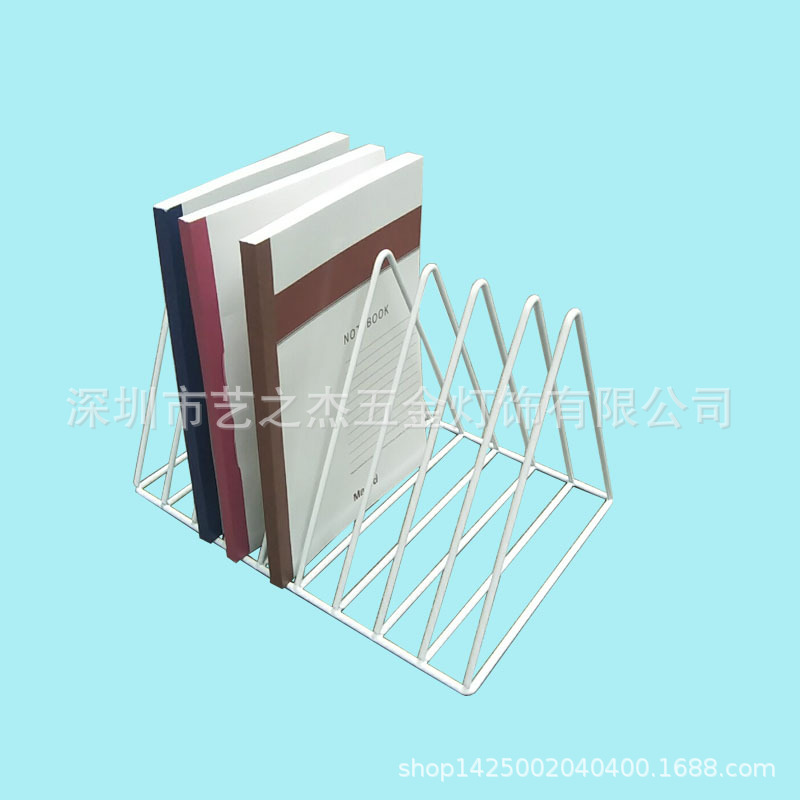 辦公室文件收納整理夾  展示架 鐵線簡(jiǎn)易收納架